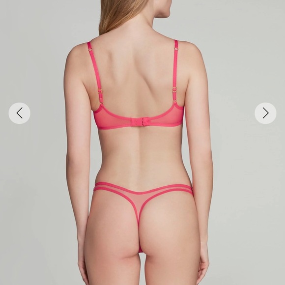 Agent Provocateur Pink Lace Panty and Bra - Picture 4 of 6